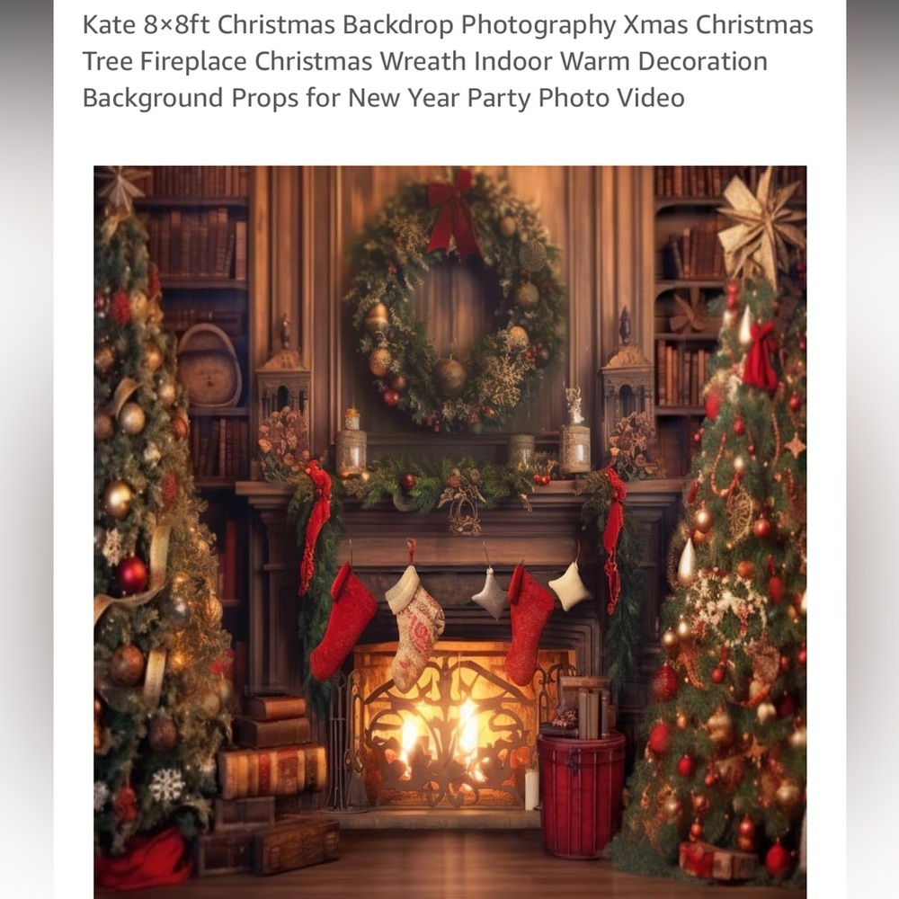 Kate Christmas Backdrop 8x8 photography